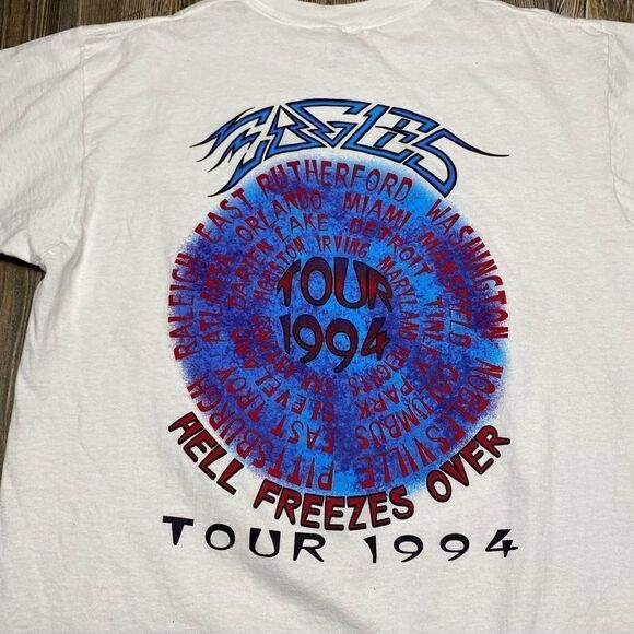 Vintage 1994 Eagles When Hell Freezes Over Tour Shirt Size XL Band Music - Picture 5 of 10